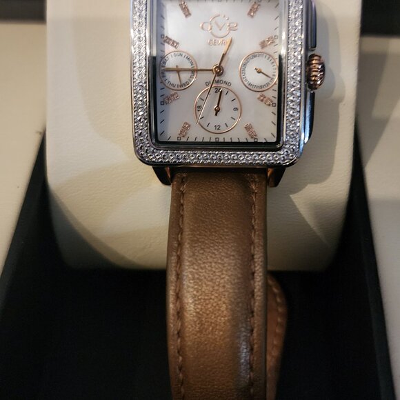 GV2 BY GEVRIL Bari Multi White Mother of Pearl Dial Ladies Watch Item No. 9214. - Picture 6 of 14